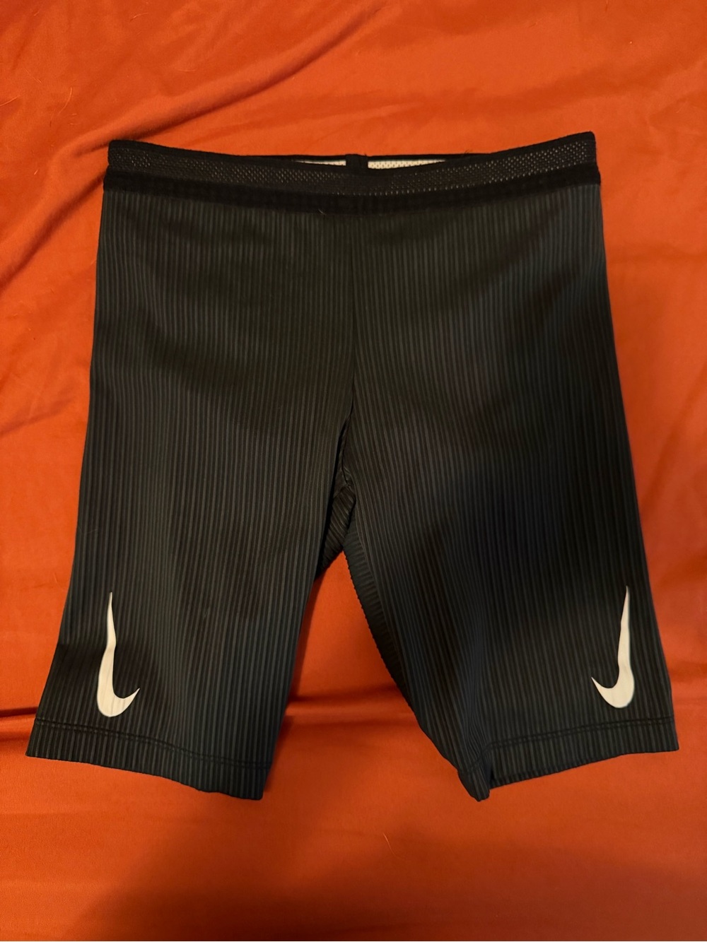 Nike Black Dri-FIT Athletic Shorts with White Trim
